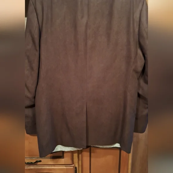 Mens Lauren Ralph Lauren Sports Jacket 46 Reg Lined Polyester Faux Suede